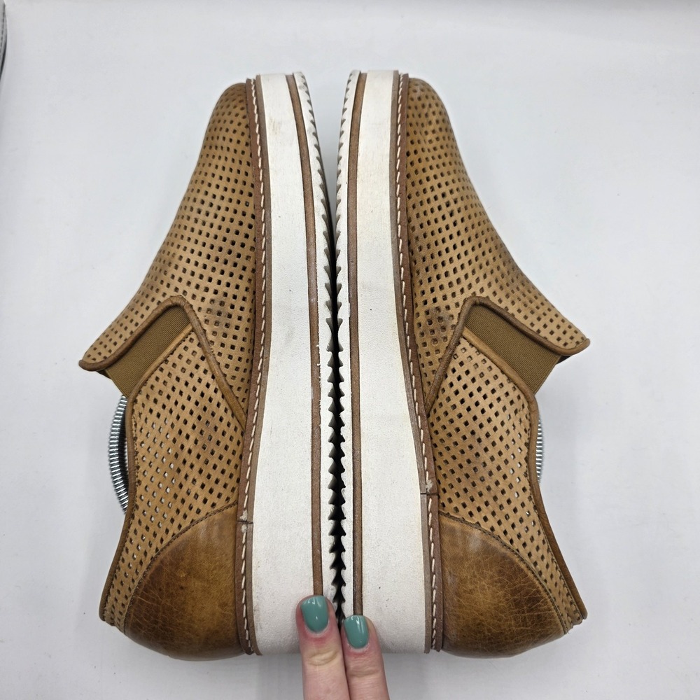 Makis Kotris Shoes‎ Womens 41 Brown Leather Platform Loafer Slip On Greece - Picture 7 of 14